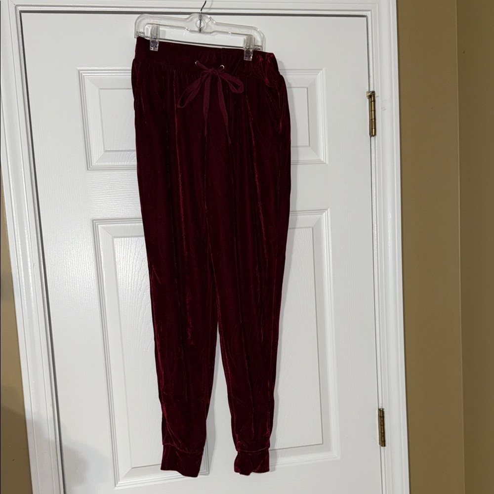Velvet Mayfair Burgundy Jogger Pants M